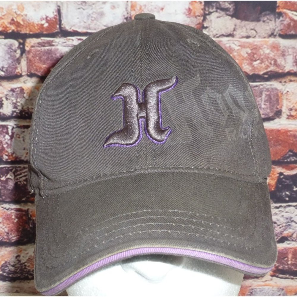 Hoosier Racing Tire Logo Cap With Purple‎ Accent Stitching By Martin Marketing